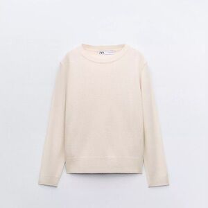 Zara KNIT SWEATER WITH BELOW-THE-ELBOW-LENGTH SLEEVES
